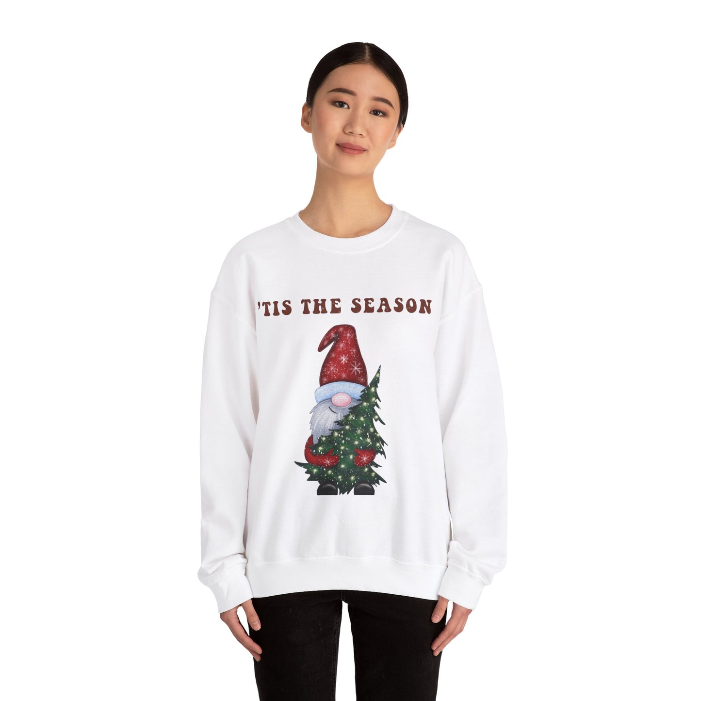 Christmas Gnome Sweatshirt, Tis the season, Christmas tree, Christmas shirt, holiday