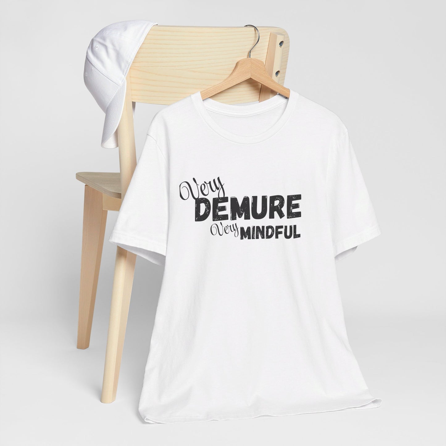 Very demure very mindful cutesy Short Sleeve Tee, tik tok trend shirt, perfect for back to school teen birthdays and Christmas