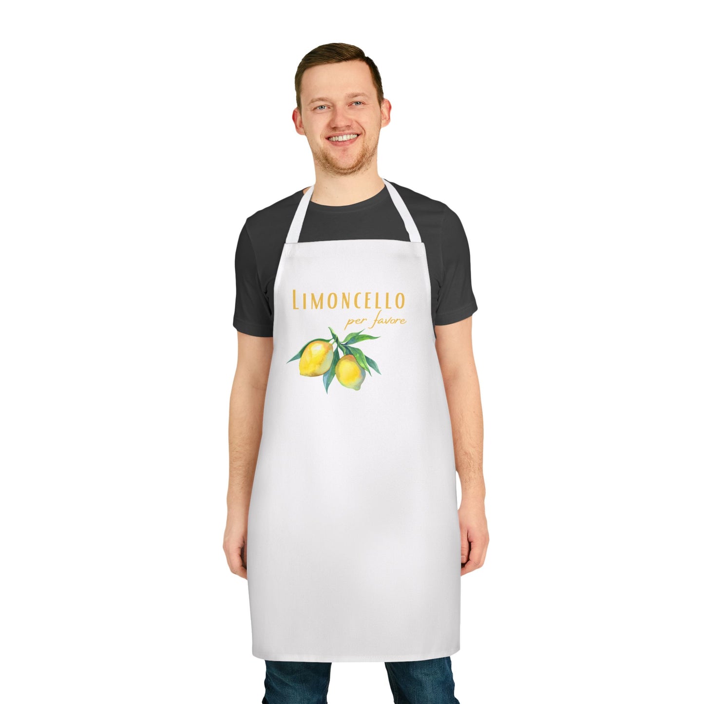 Italian kitchen apron, Limoncello please, baking gift, birthday gift, Kitchen apron