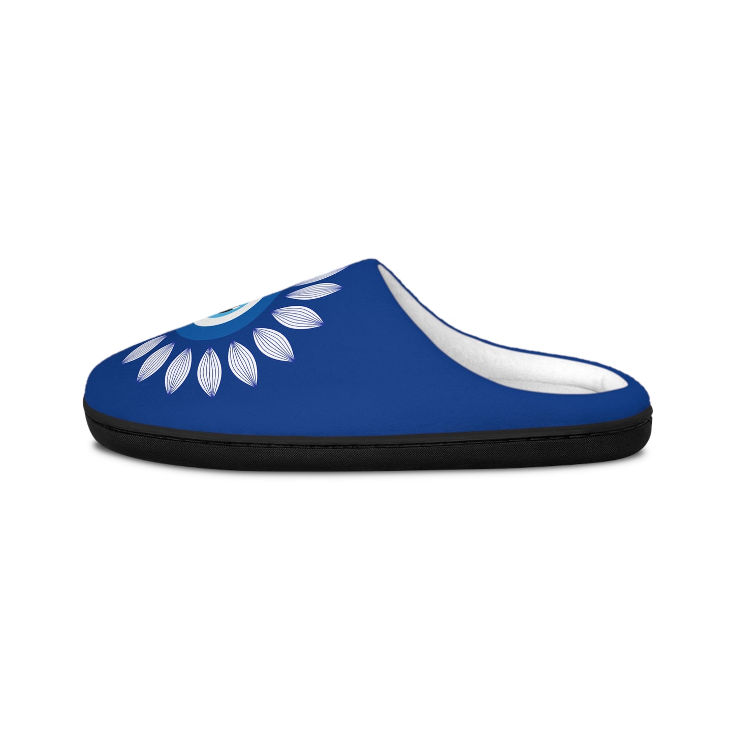 Slippers, Evil Eye Hamsa Design, Women's House Shoes, Indoor Footwear, Lucky Charm, Comfortable Fashionable Slip-Ons