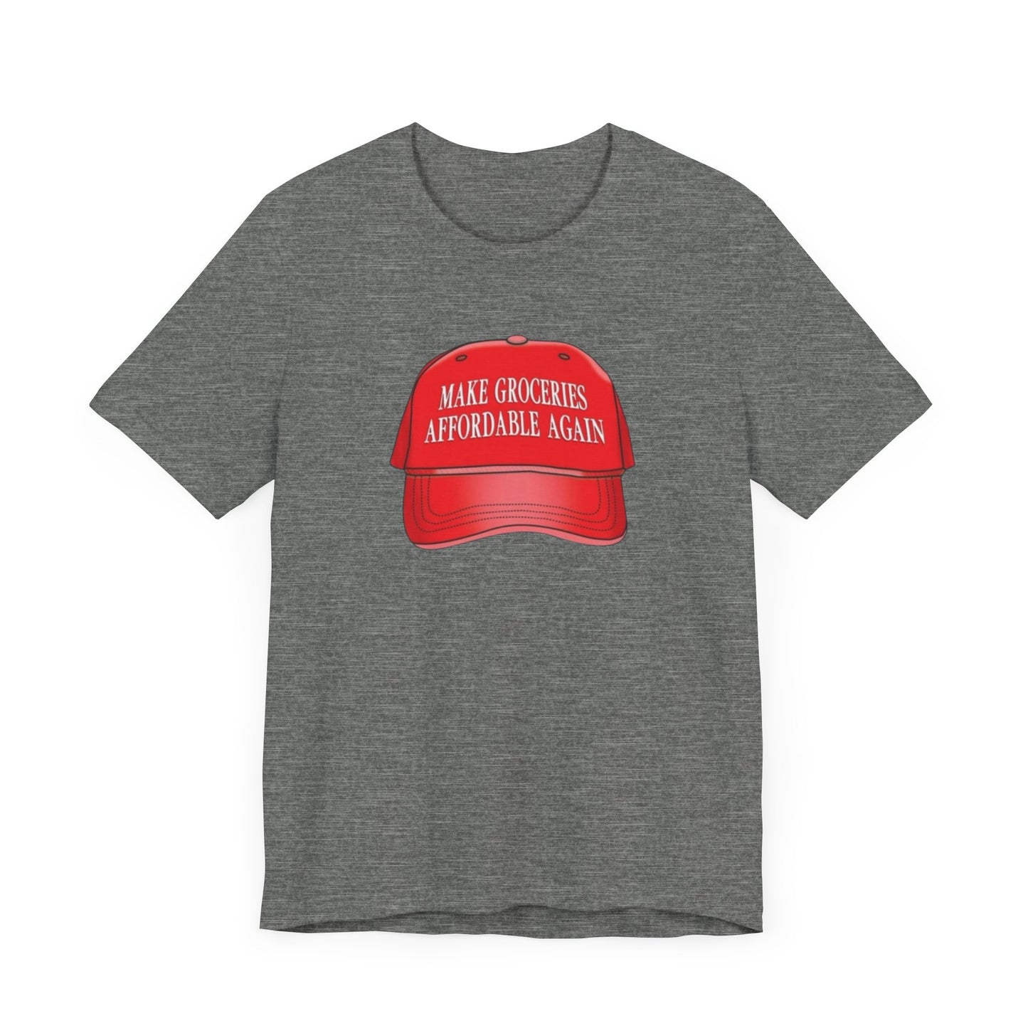 Trump Make groceries great again T-Shirt, Funny conservative political tee, Unisex Jersey Short Sleeve Shirt, Political satire gift, MAGA
