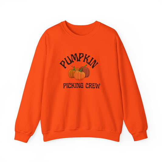 Fall, pumpkin picking Crewneck Sweatshirt