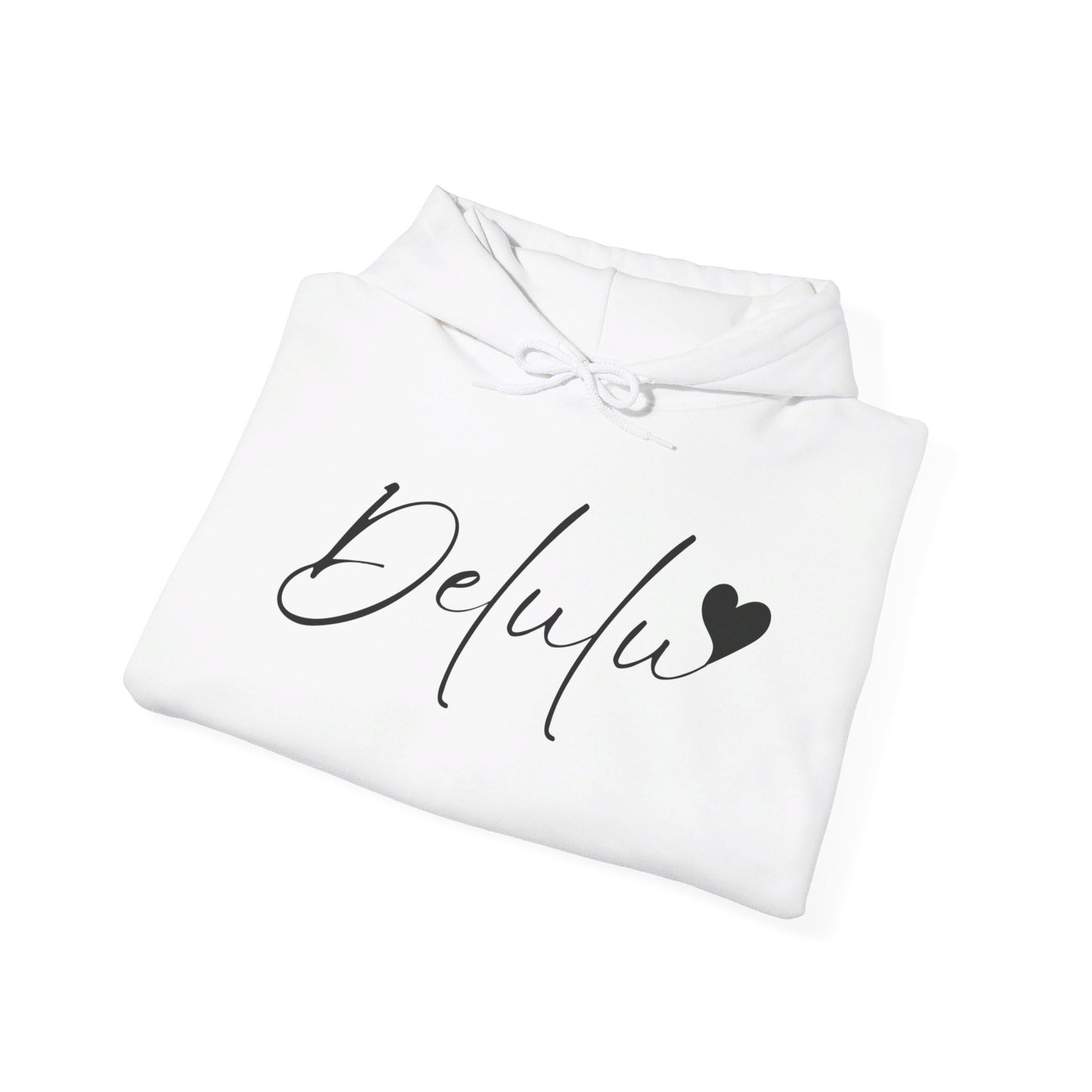 Delulu Unisex Heavy Blend™ Hooded Sweatshirt, teen trendy sweatshirt, back to school Christmas birthday gift shirts , middle school favorite