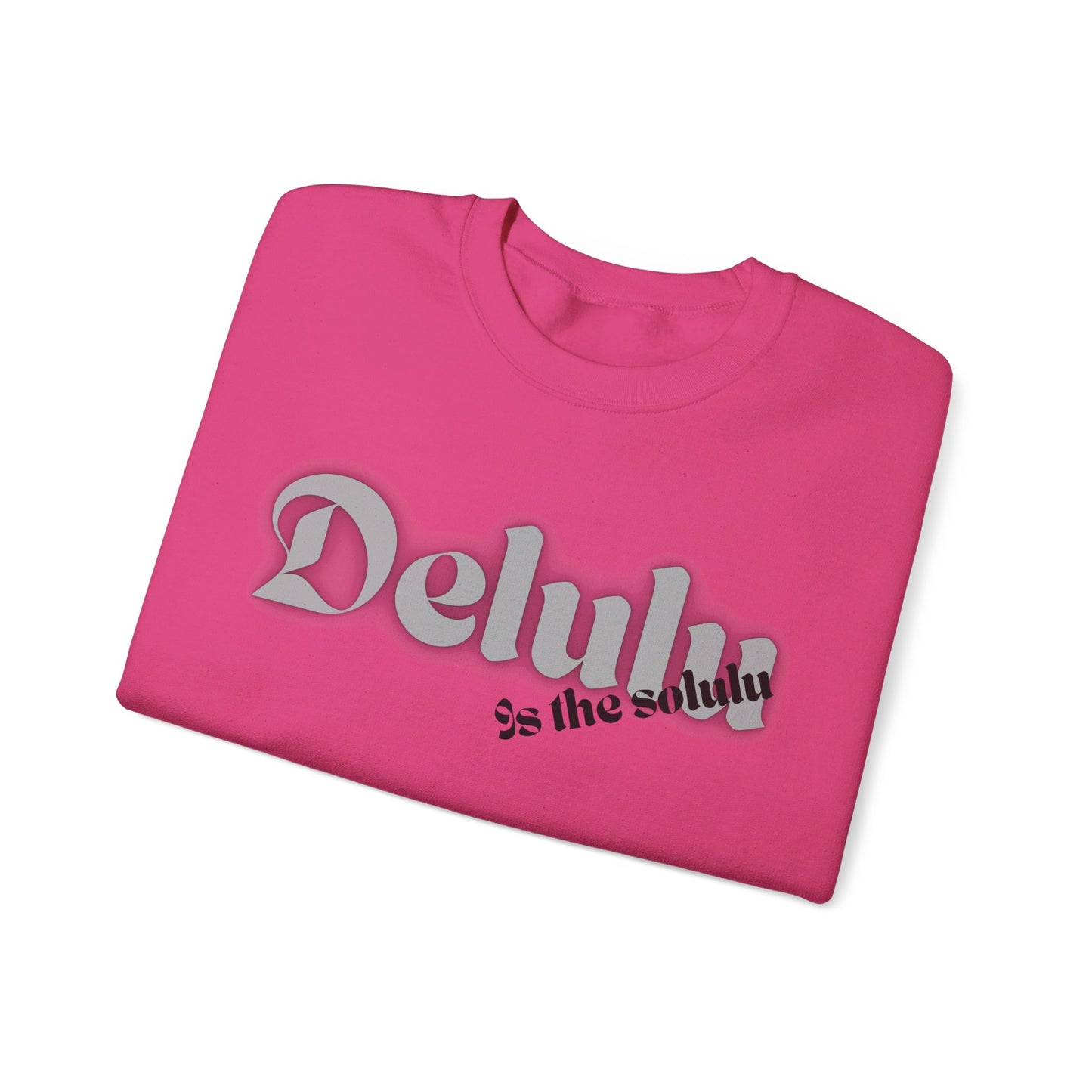 Delulu trendy middle school boy and girl Unisex Heavy Blend™ Crewneck Sweatshirt.delulu style shirt coquette .sweatshirts for boys girl birthday Christmas