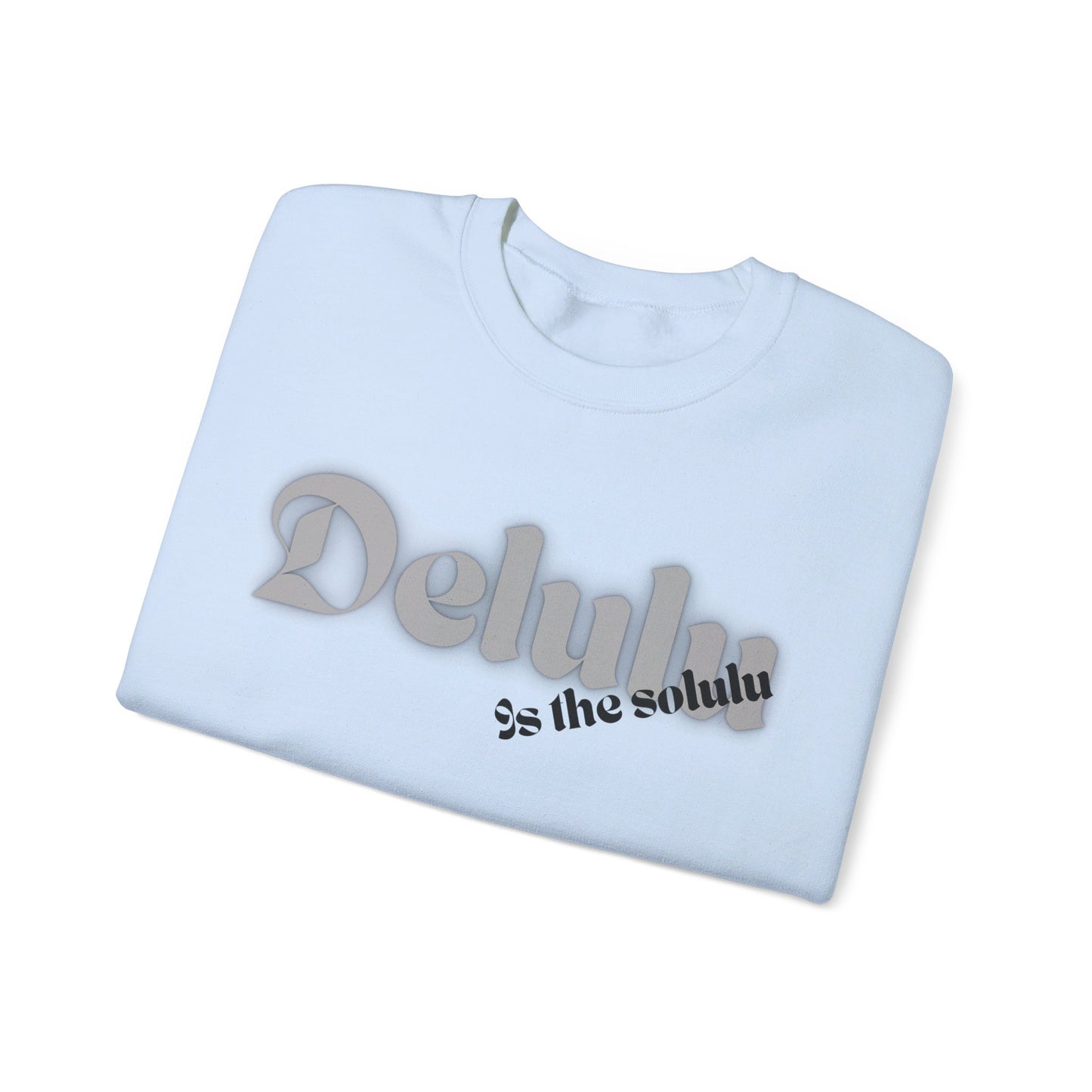 Delulu trendy middle school boy and girl Unisex Heavy Blend™ Crewneck Sweatshirt.delulu style shirt coquette .sweatshirts for boys girl birthday Christmas