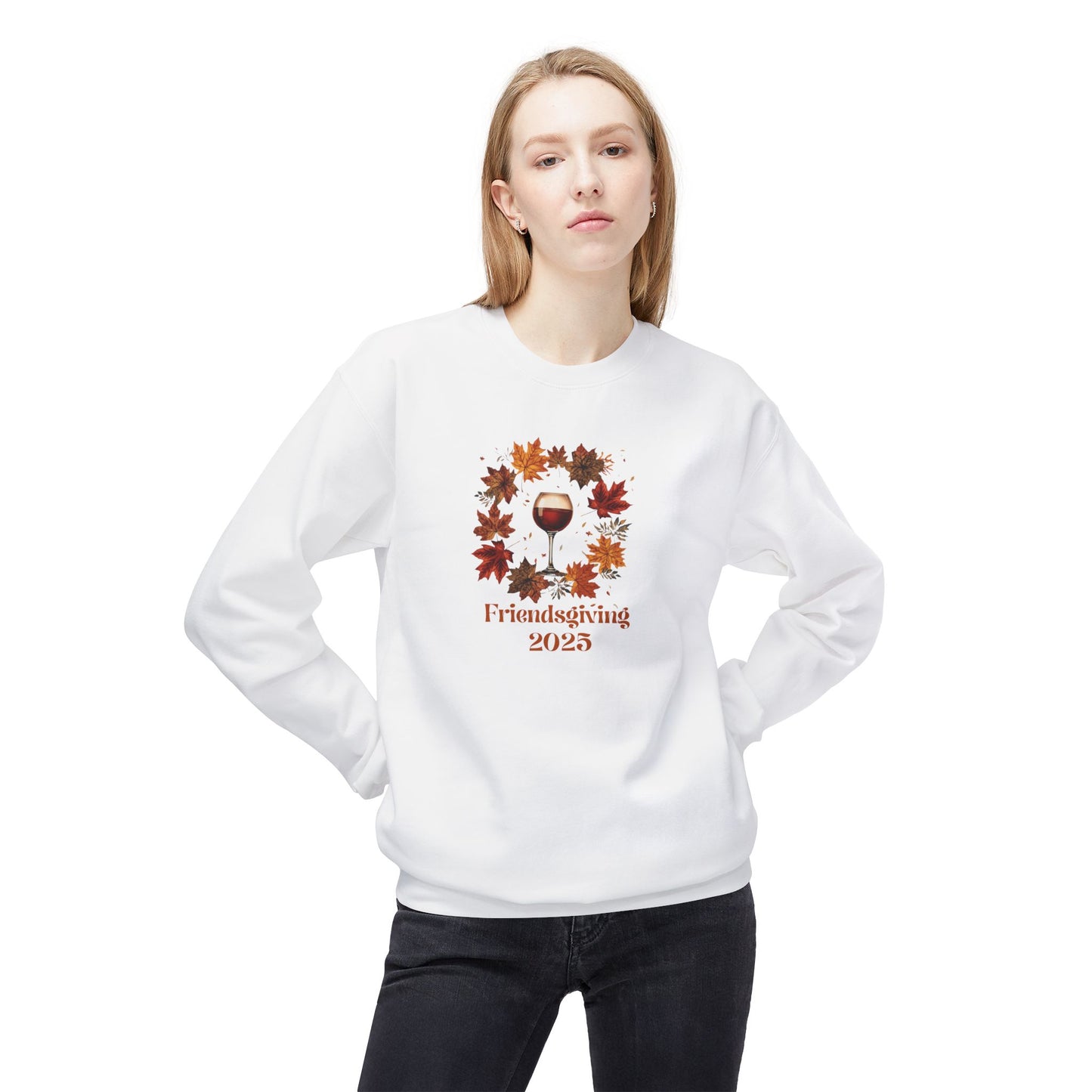 Cozy Friendsgiving Sweatshirt, Fall Apparel, Thanksgiving Gift, Unisex Crewneck, Autumn Fashion