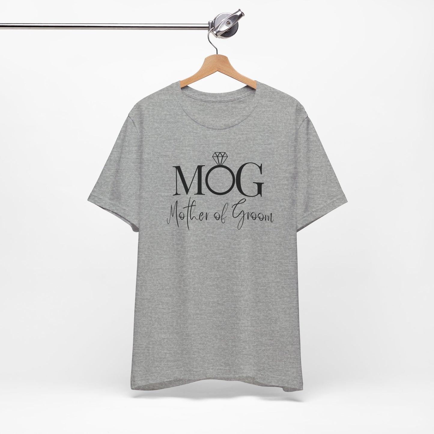 Mother of the groom of Unisex Jersey Short Sleeve Tee, bridal party shirt for grooms mother, wedding party shirts Express Delivery available