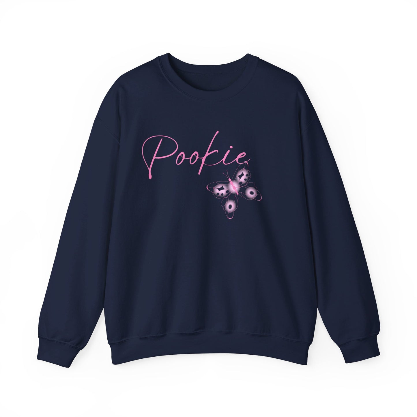 Pookie coquette butterfly shirt Unisex Heavy Blend™ Crewneck Sweatshirt, great coquette style shirt for teens back to school birthdays and Christmas sweatshirt