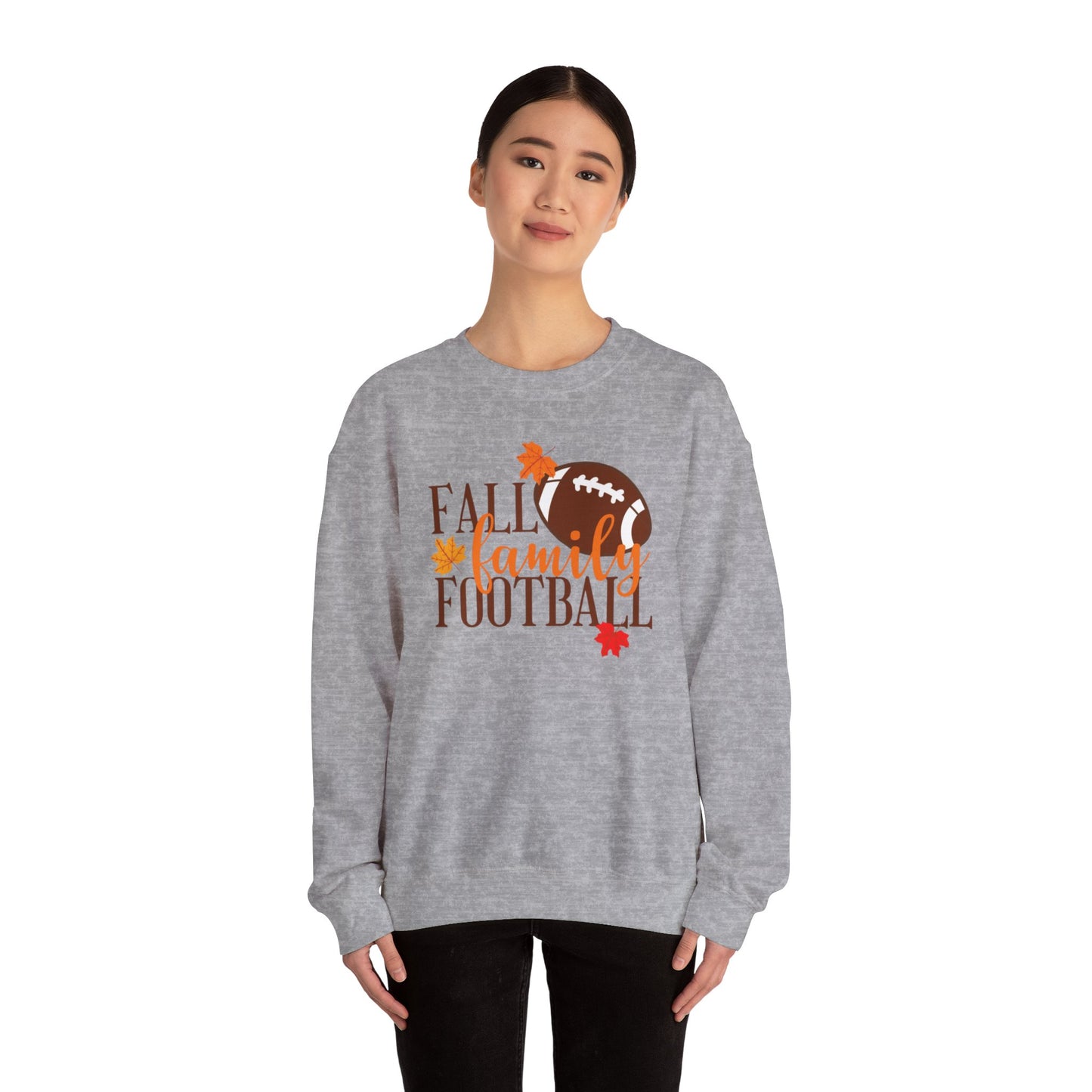 Fall Family Football Sweatshirt, Thanksgiving Crewneck, thanksgiving, Autumn Sports Pullover, Football Fan Team Apparel, Cozy Fall Outerwear