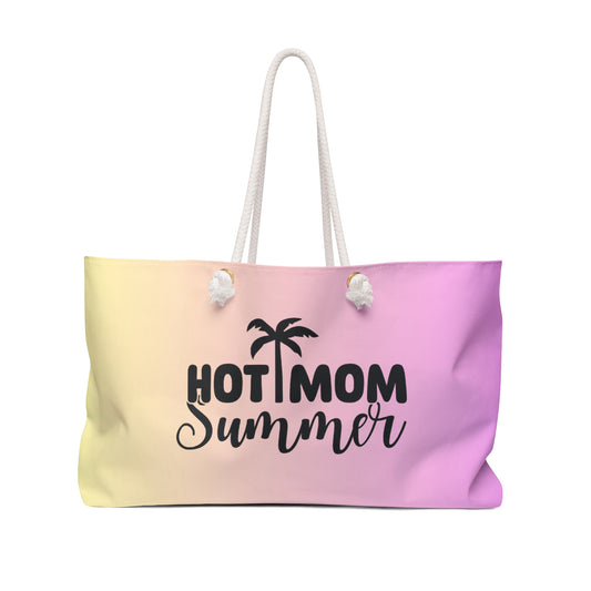Mom Weekender Bag, hot mom summer, mom tote bag, great gift for family members, travel pool and beach