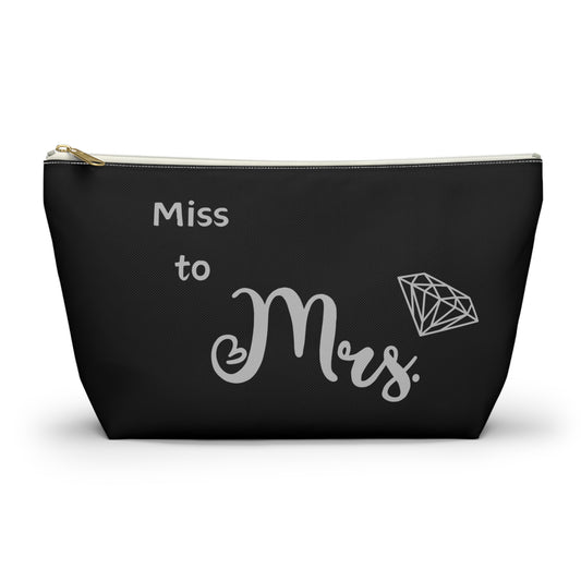 Engagement, bride to be, MRS, bride , makeup bag , accessory bag