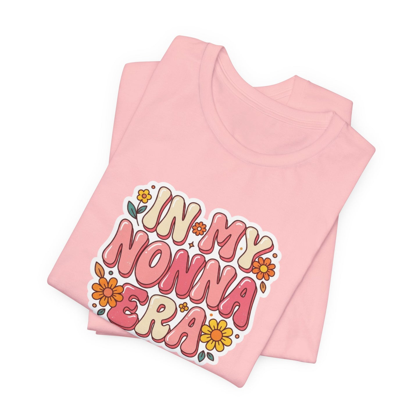 T-Shirt — "In My Nonna Era" Retro Floral Italian Grandma Tee