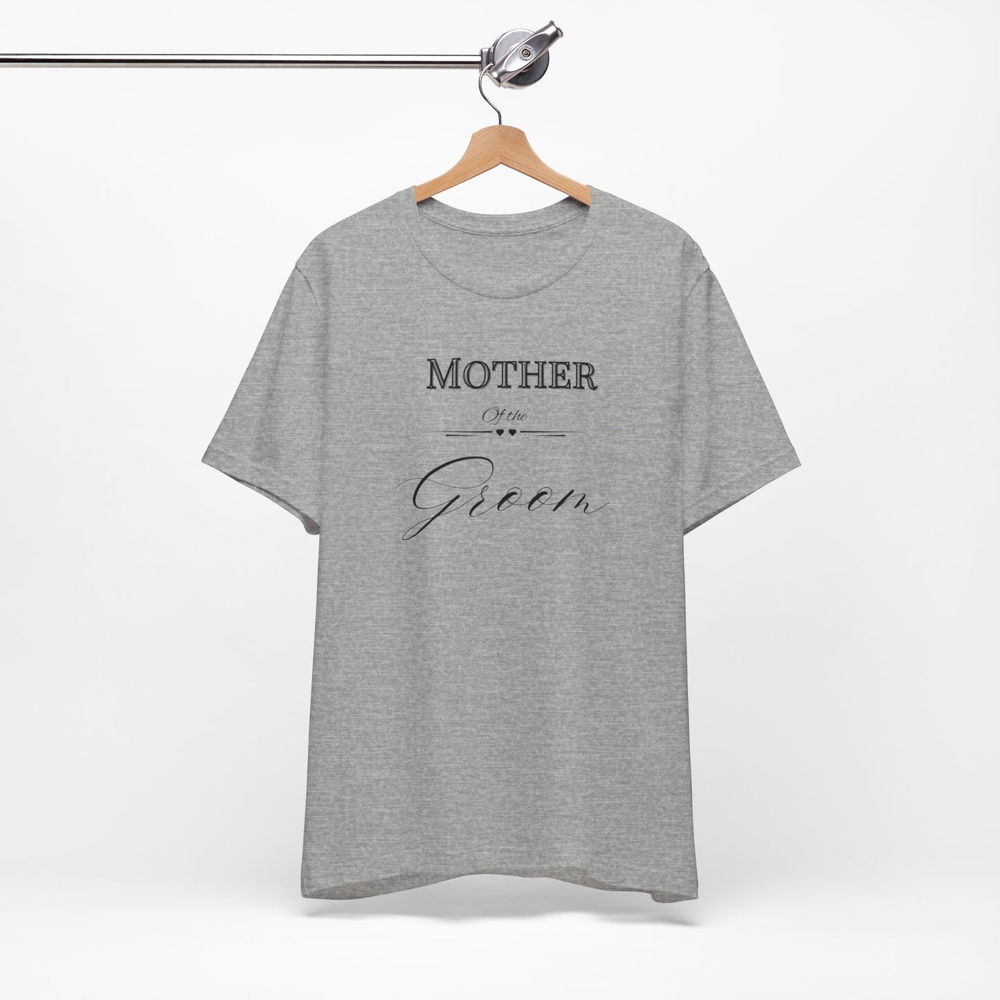 Mother of the groom of Unisex Jersey Short Sleeve Tee, bridal party shirt for grooms mother, wedding party shirts Express Delivery available