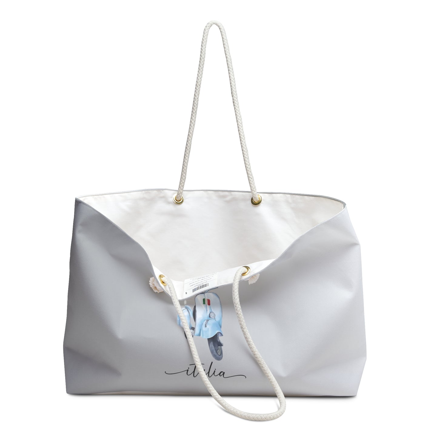 Ciao-Bella Italia Weekender Bag, Italian inspired Italy travel tote bag, great gift for friends and family