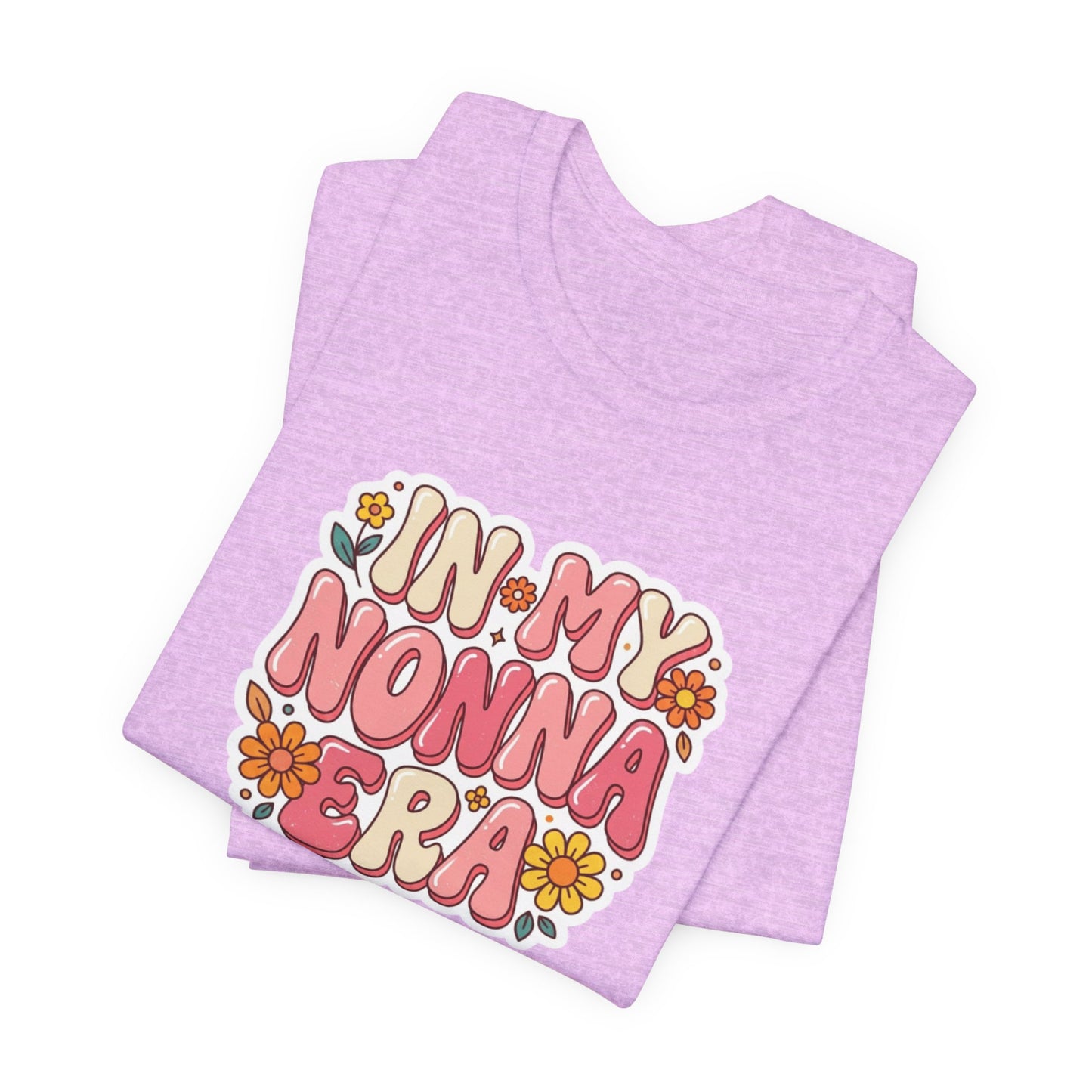 T-Shirt — "In My Nonna Era" Retro Floral Italian Grandma Tee