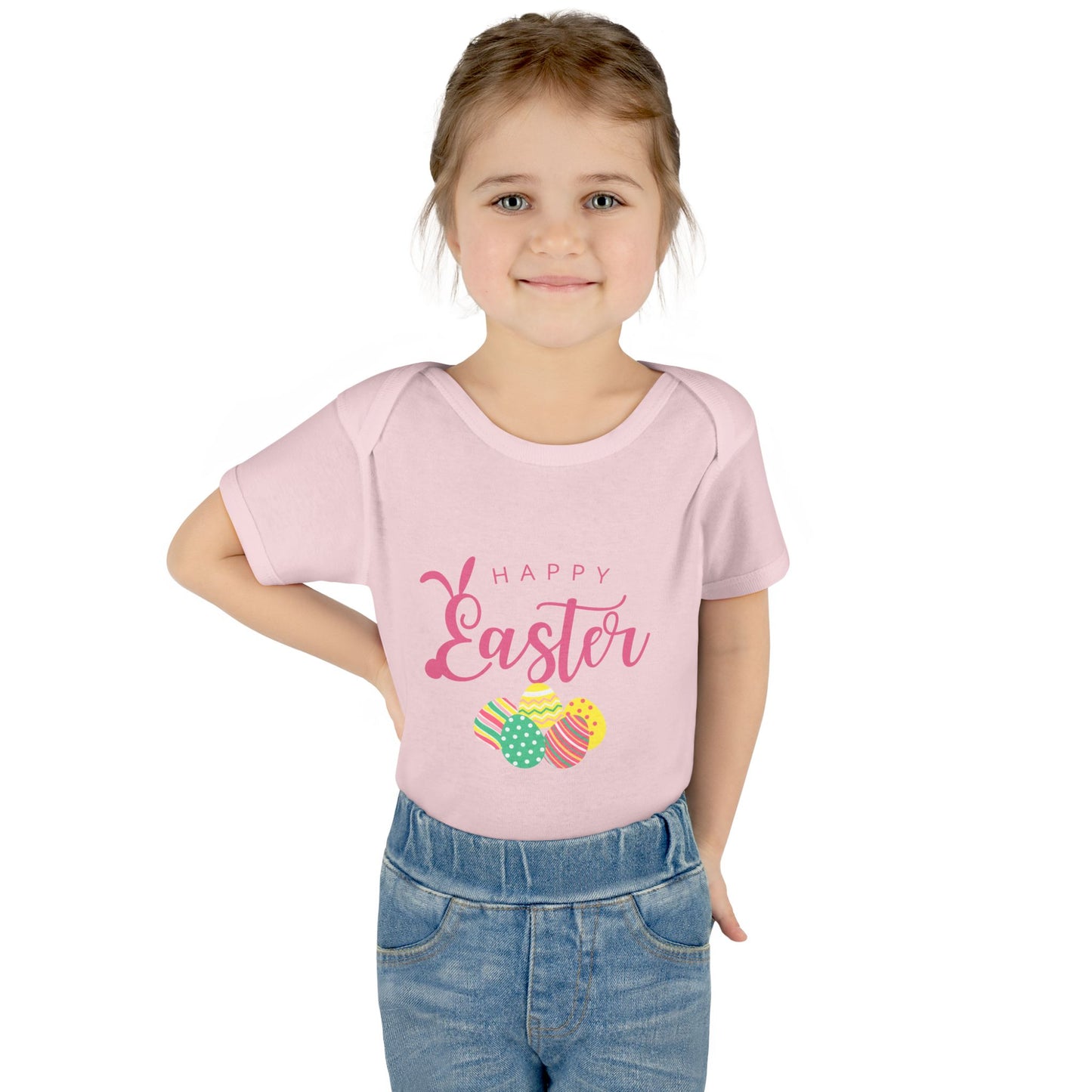 Happy Easter Infant Bodysuit, Cute Baby Outfit, baby first Easter, matching family shirts, Toddler Apparel, Newborn Easter Shirt