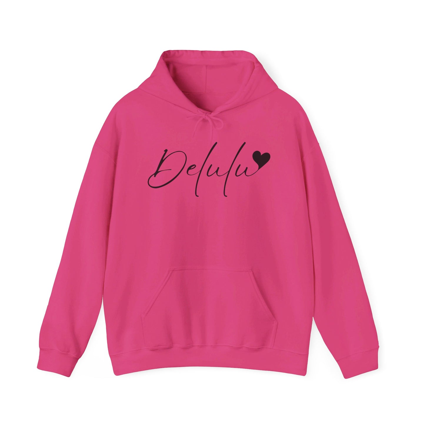 Delulu Unisex Heavy Blend™ Hooded Sweatshirt, teen trendy sweatshirt, back to school Christmas birthday gift shirts , middle school favorite