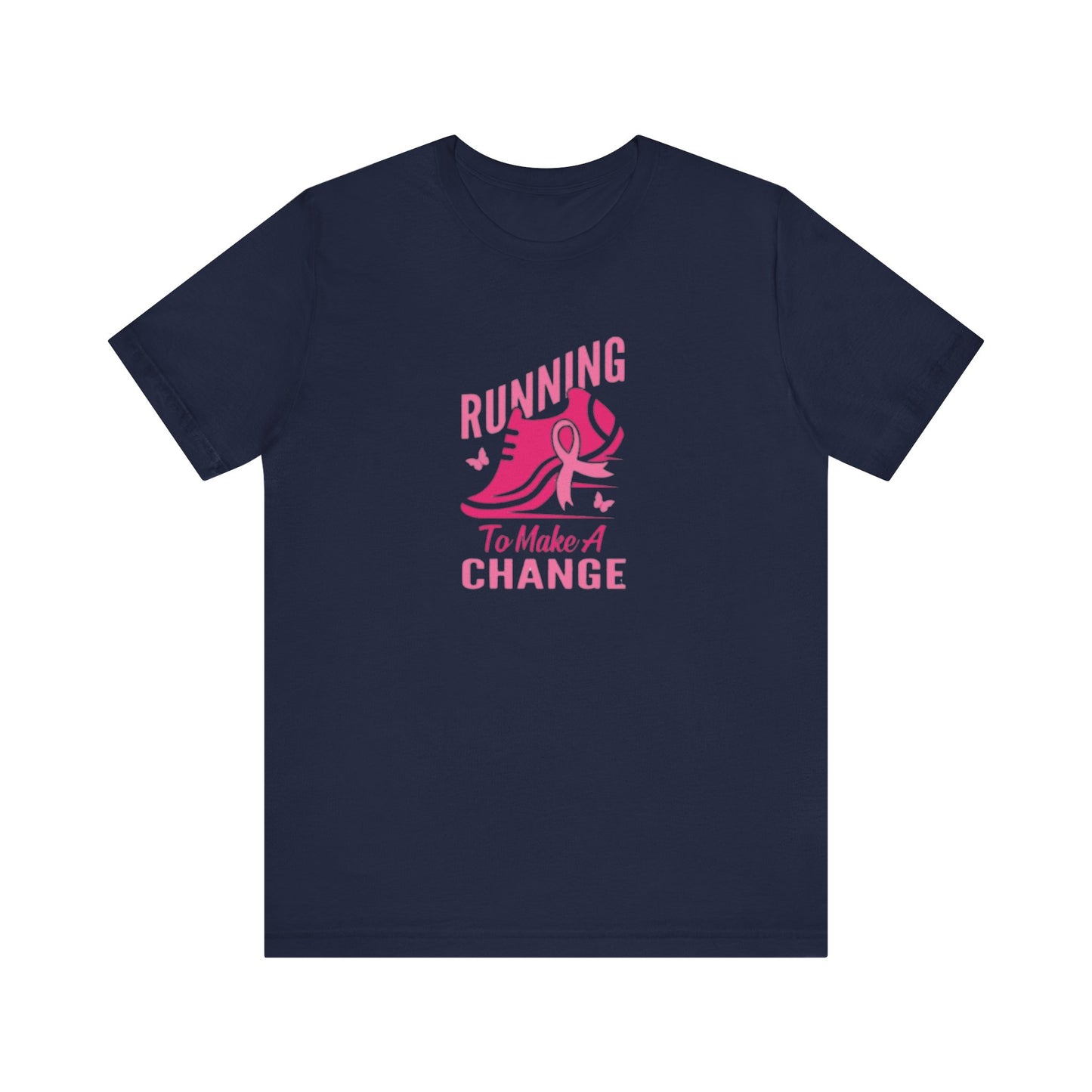 Breast cancer awareness running Unisex Jersey Short Sleeve Tee, breast cancer awareness for runners shirt