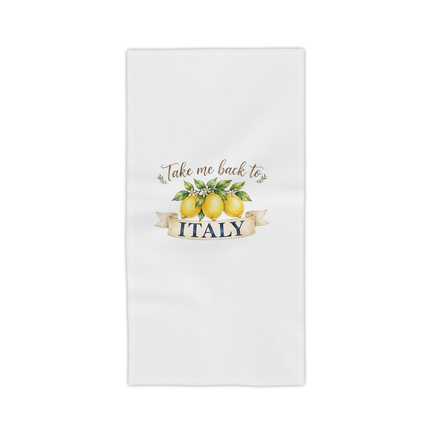 Take Me Back to Italy Lemon Beach Towel – Italian Summer Travel Towel