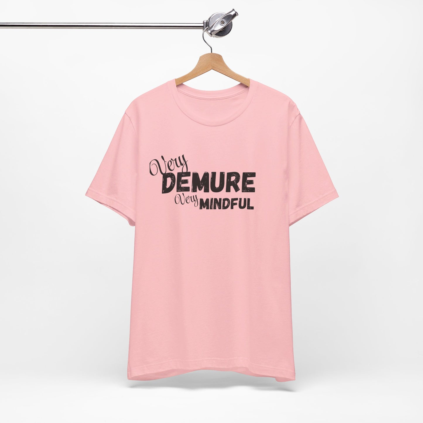 Very demure very mindful cutesy Short Sleeve Tee, tik tok trend shirt, perfect for back to school teen birthdays and Christmas