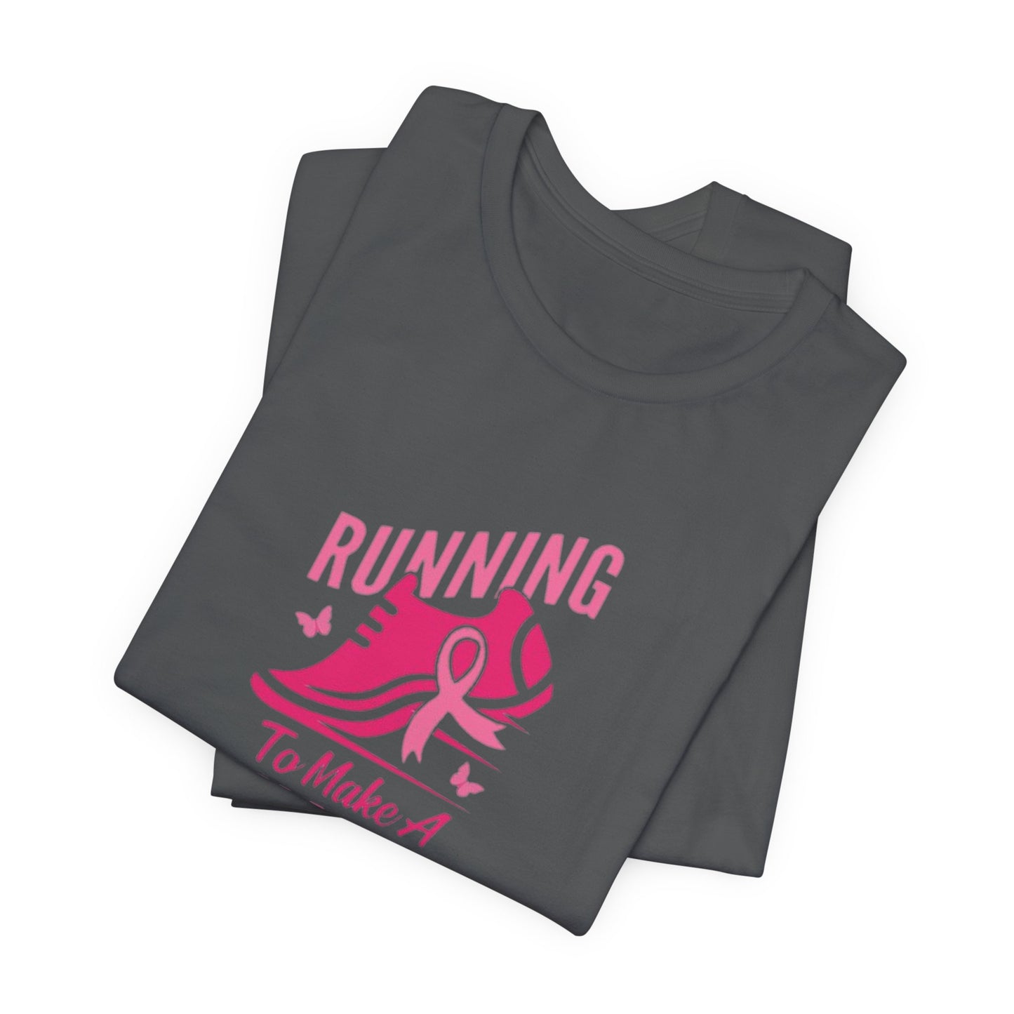 Breast cancer awareness running Unisex Jersey Short Sleeve Tee, breast cancer awareness for runners shirt