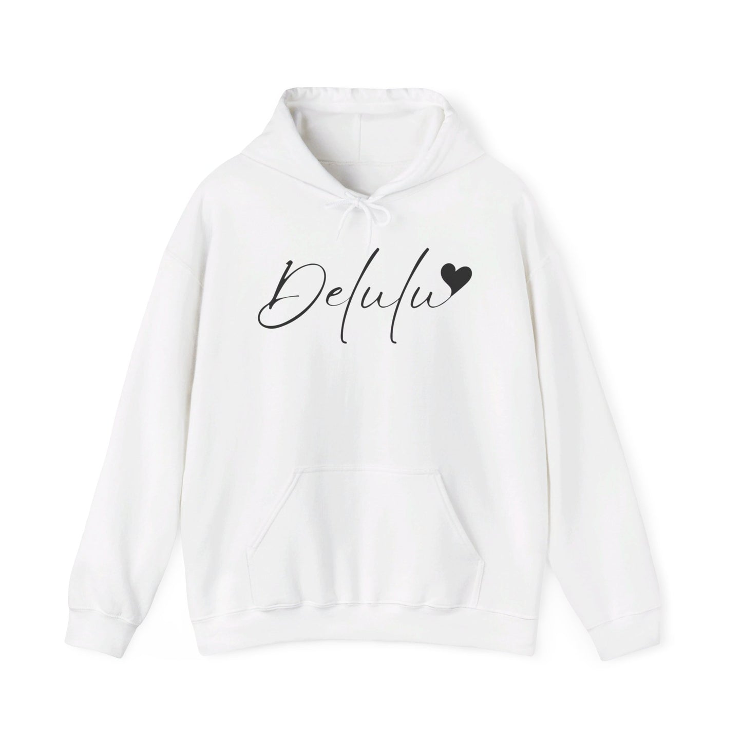 Delulu Unisex Heavy Blend™ Hooded Sweatshirt, teen trendy sweatshirt, back to school Christmas birthday gift shirts , middle school favorite