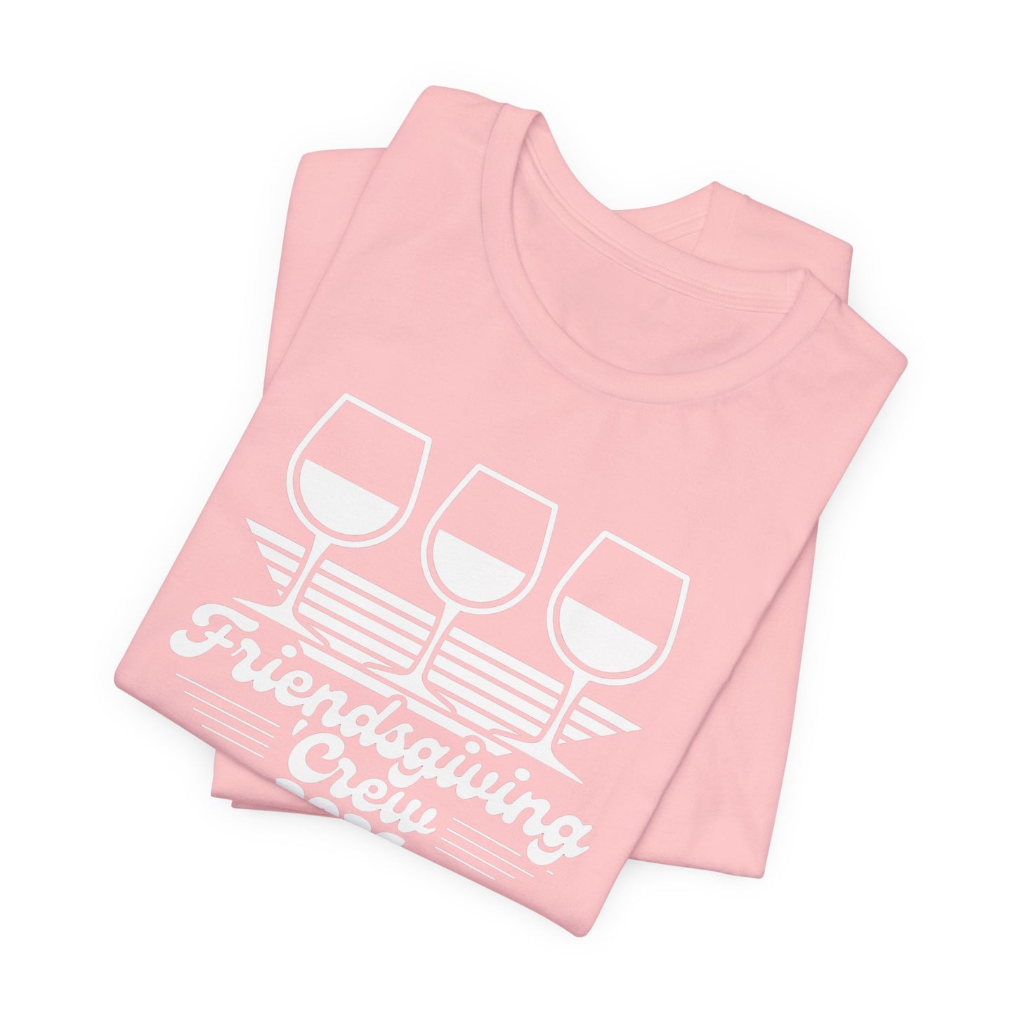 Friendsgiving Happens Wine Tasting Tee — 'Sip Happens' Glasses Graphic