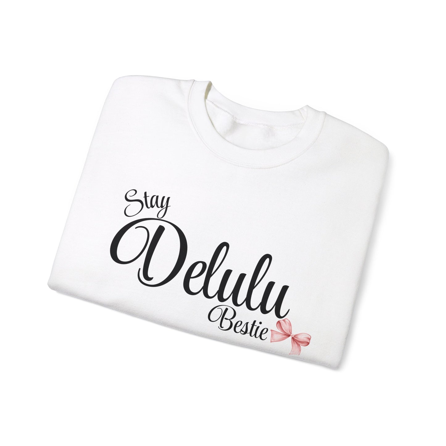 Delulu trendy middle school boy and girl Unisex Heavy Blend™ Crewneck Sweatshirt.delulu style shirt coquette .sweatshirts for boys girl birthday Christmas
