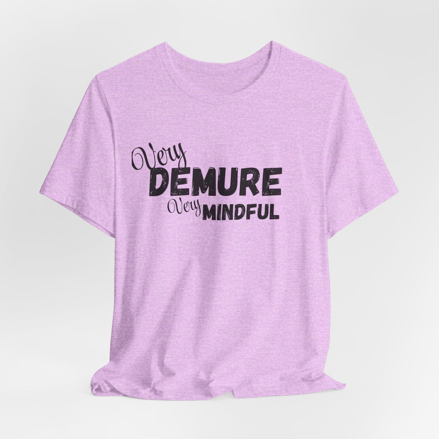 Very demure very mindful cutesy Short Sleeve Tee, tik tok trend shirt, perfect for back to school teen birthdays and Christmas