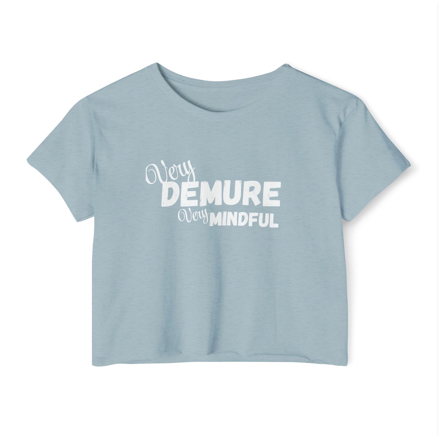 Very demure very mindful Crop Top shirt . Tik tok trend shirts for teens back to school birthdays and Christmas