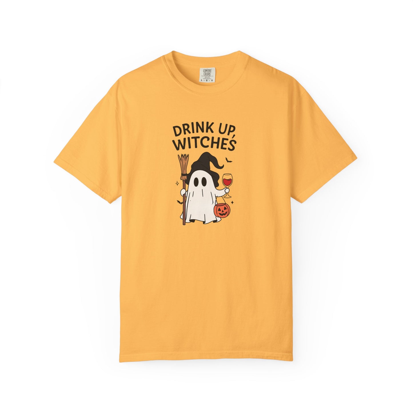 Ghostly Halloween T-Shirt, Unisex Tee, Spooky Costume Shirt, Fall Apparel, Witchy Vibes, Drink Up Witches Design