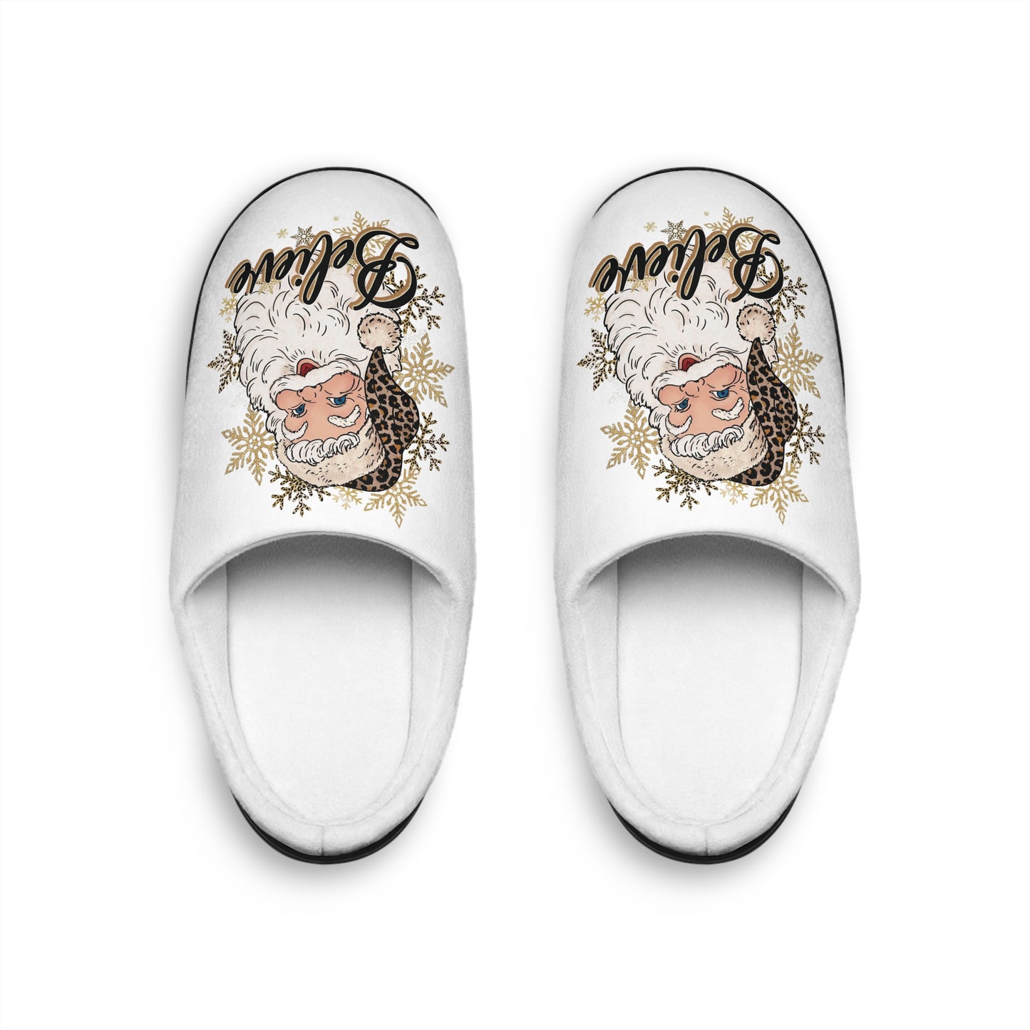 Christmas Coquette Slippers for Teens, Women's Indoor House Shoes, Holiday Slip-Ons, Cute Bedroom Footwear, Xmas Teenager Gift