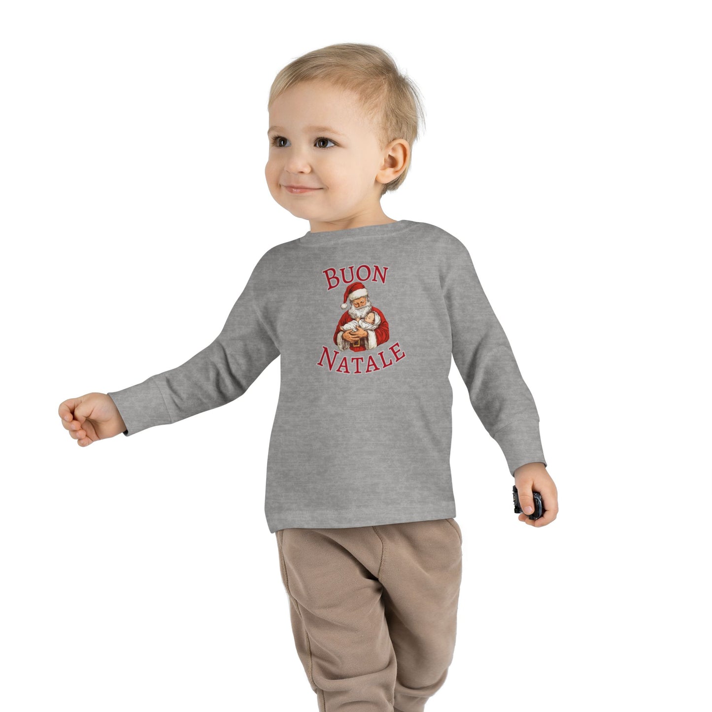 Buon Natale Santa, Toddler Long Sleeve Tee | Christmas