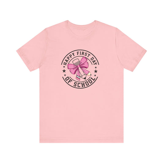 First day of school  Unisex Jersey Short Sleeve Tee, #teacherlife shirt for men and women teachers, first day of school teacher shirt