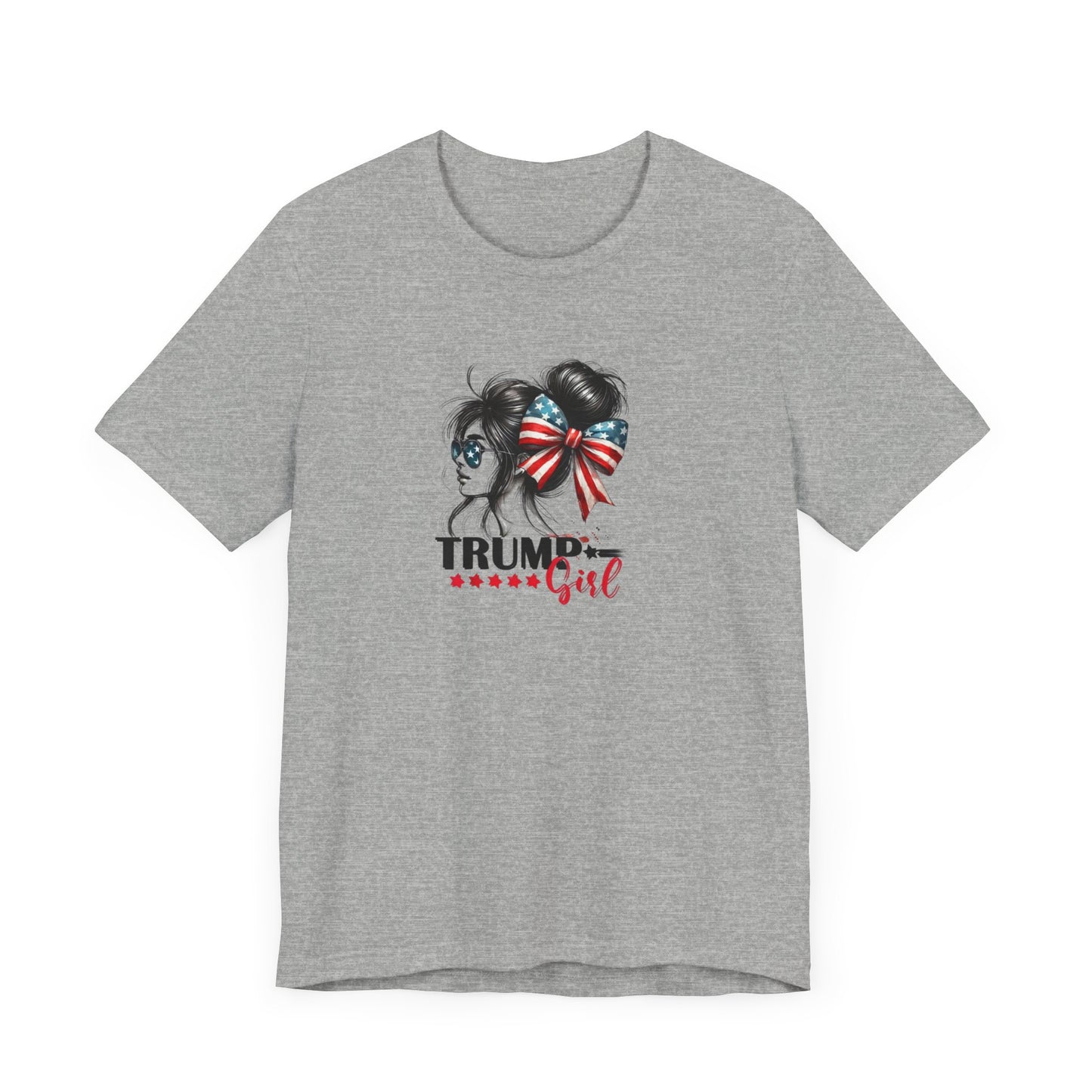 Funny Trump Girls Unisex Tee, Short Sleeve Election Shirt, Political Graphic Tshirt, Humorous President Top, Patriotic Clothes Gift