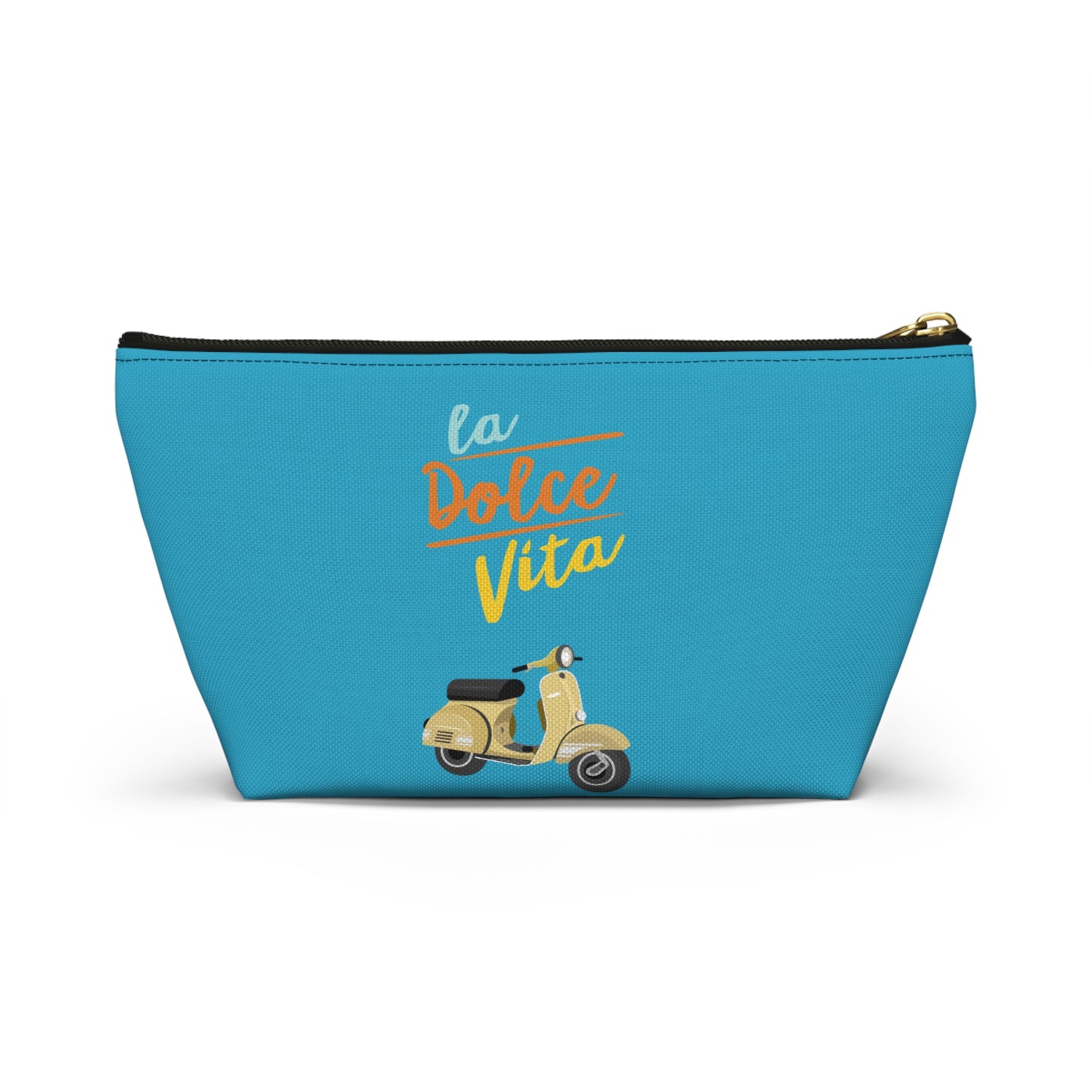 La dolce vita, travel bag , destination Italy , birthday gift, makeup bag , accessory bag