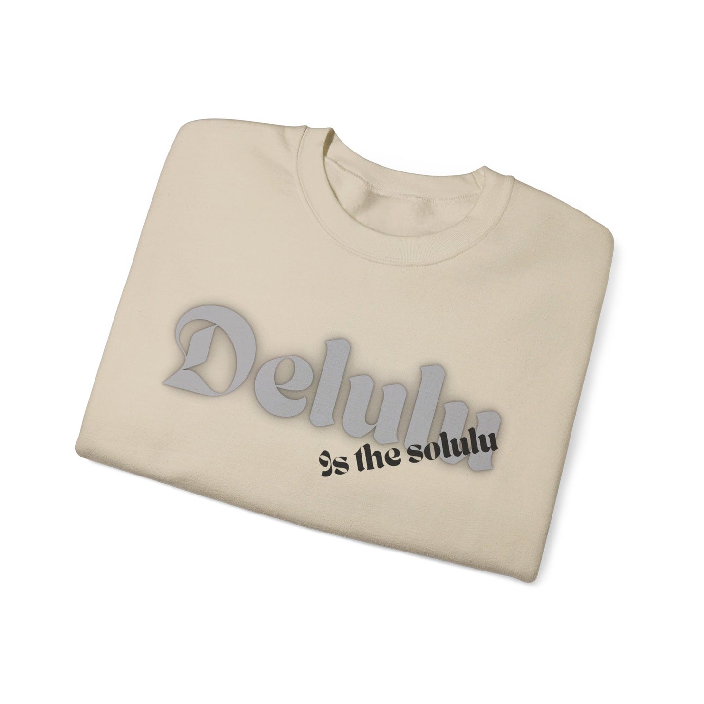 Delulu trendy middle school boy and girl Unisex Heavy Blend™ Crewneck Sweatshirt.delulu style shirt coquette .sweatshirts for boys girl birthday Christmas
