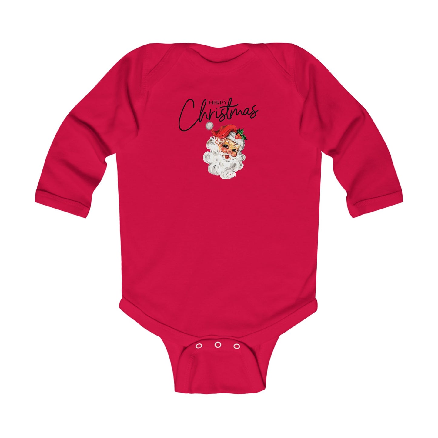Winter Infant Jumpsuit - Merry Christmas Baby, Baby Christmas Outfit, Holiday Baby Clothes, Xmas Baby Romper, Newborn Christmas Pajamas