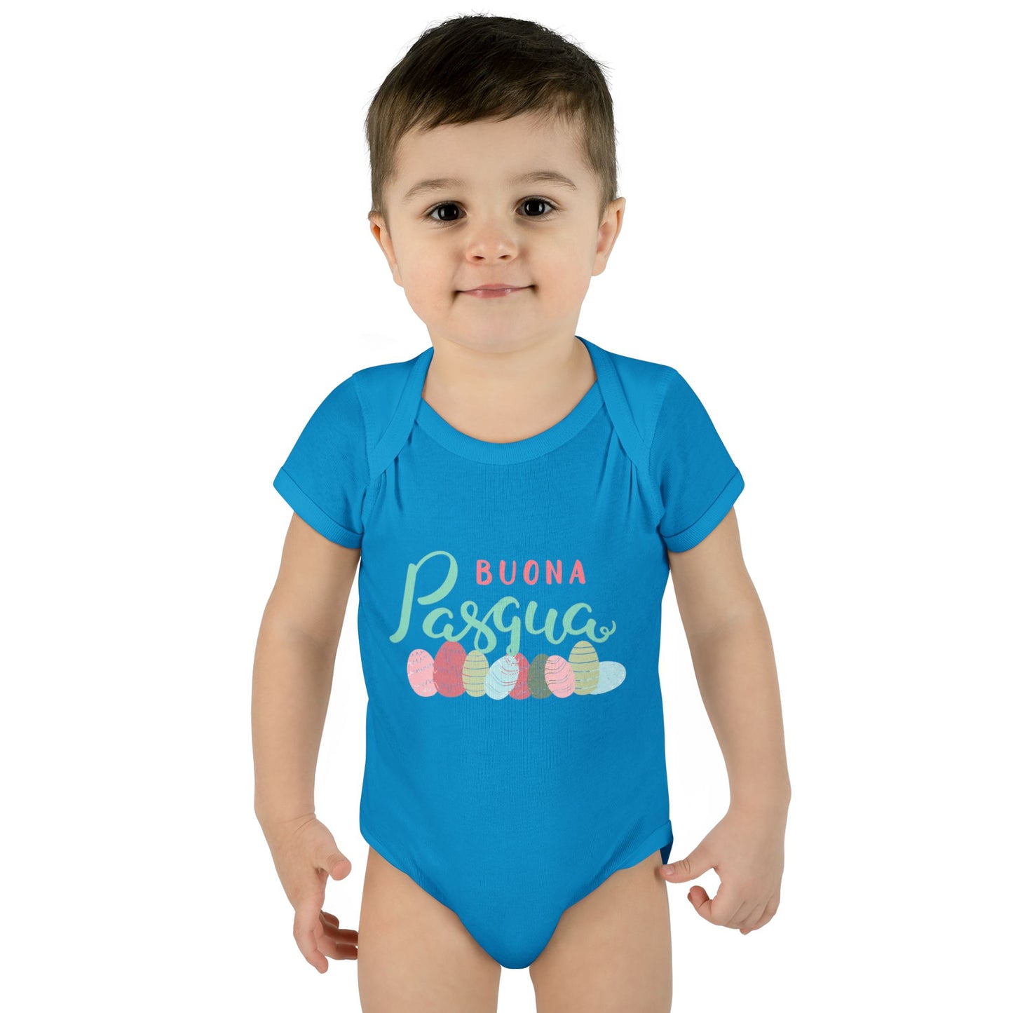 Happy Easter Infant Bodysuit, Buona pasqua, baby first Easter, matching family shirts, Toddler Apparel, Newborn Easter Shirt