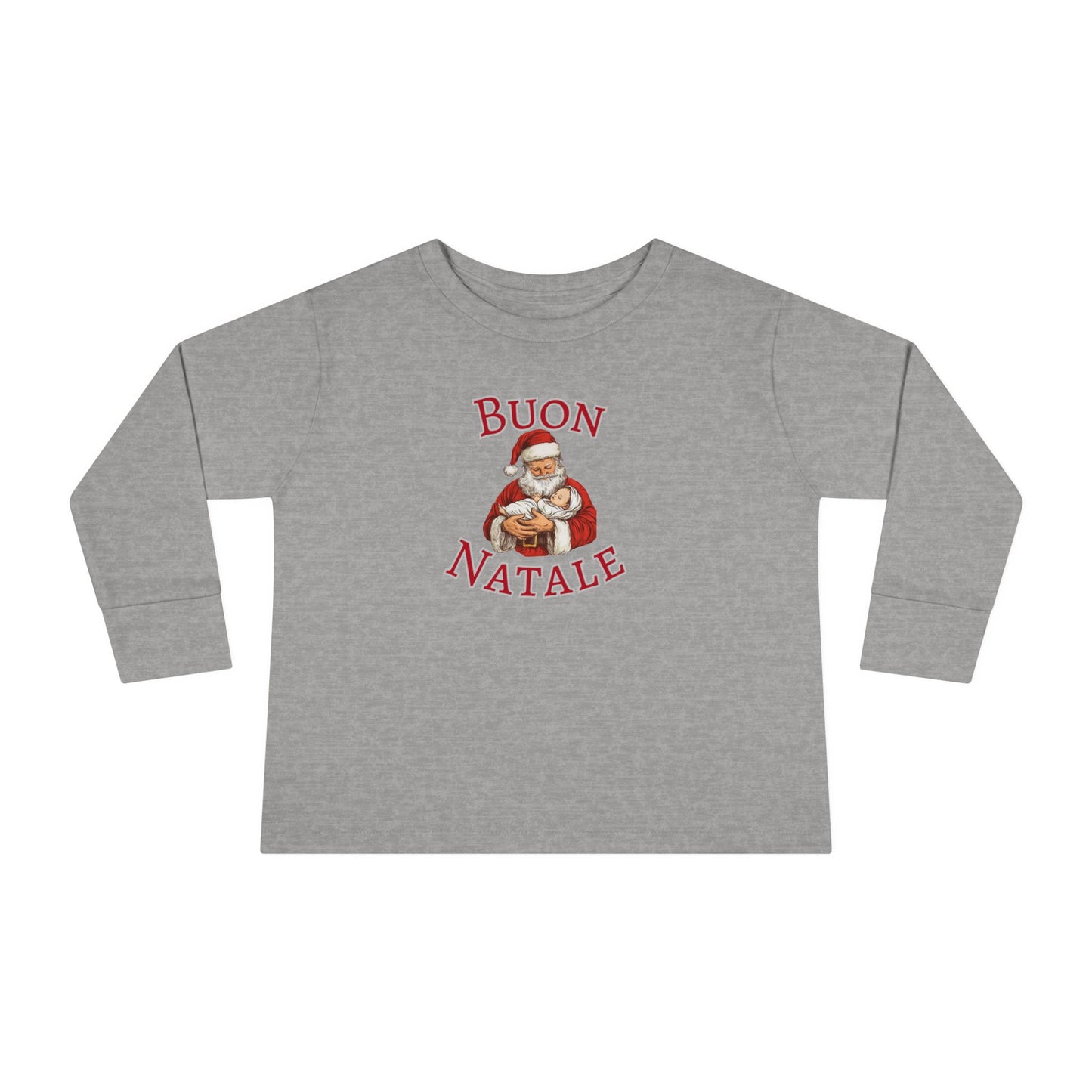 Buon Natale Santa, Toddler Long Sleeve Tee | Christmas