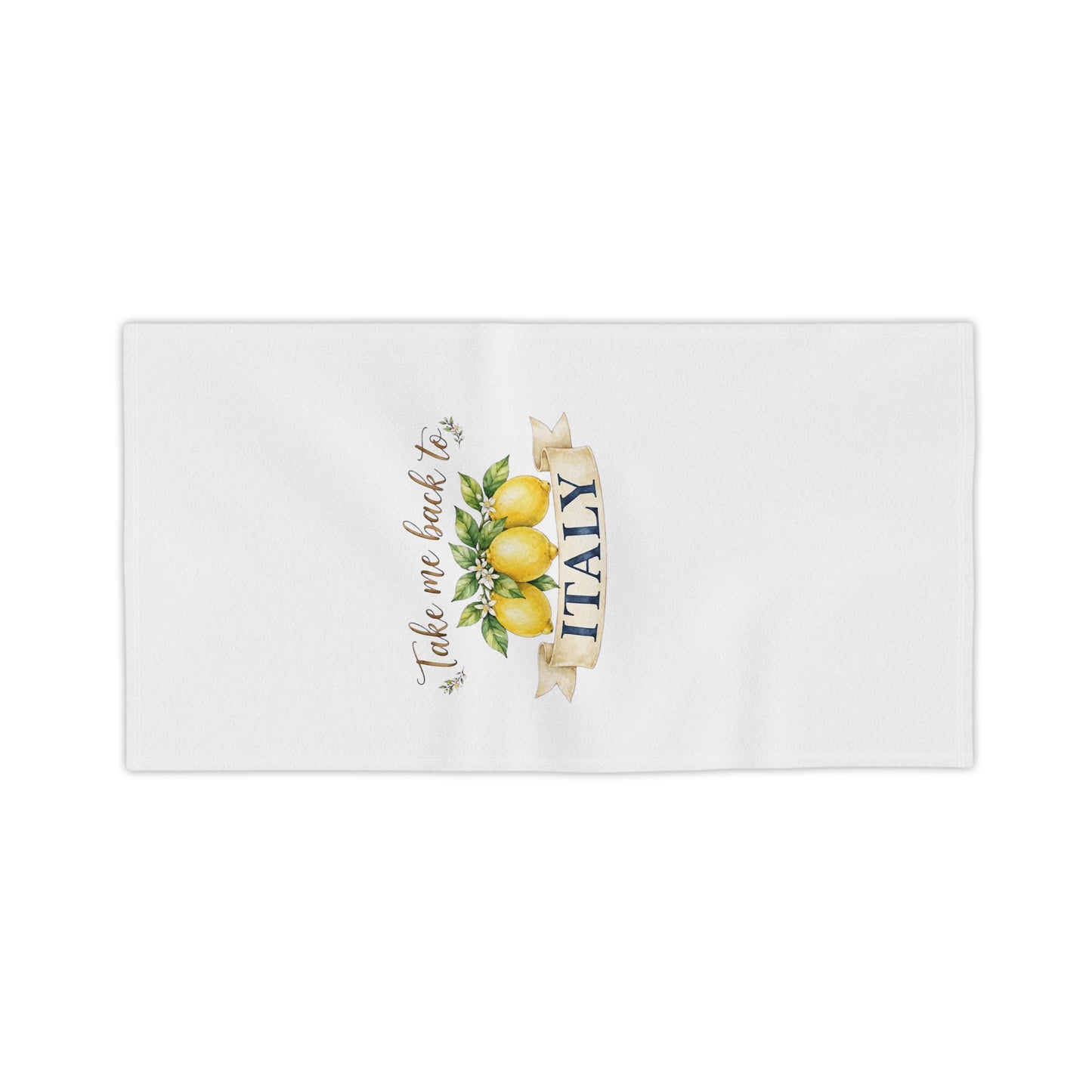 Take Me Back to Italy Lemon Beach Towel – Italian Summer Travel Towel