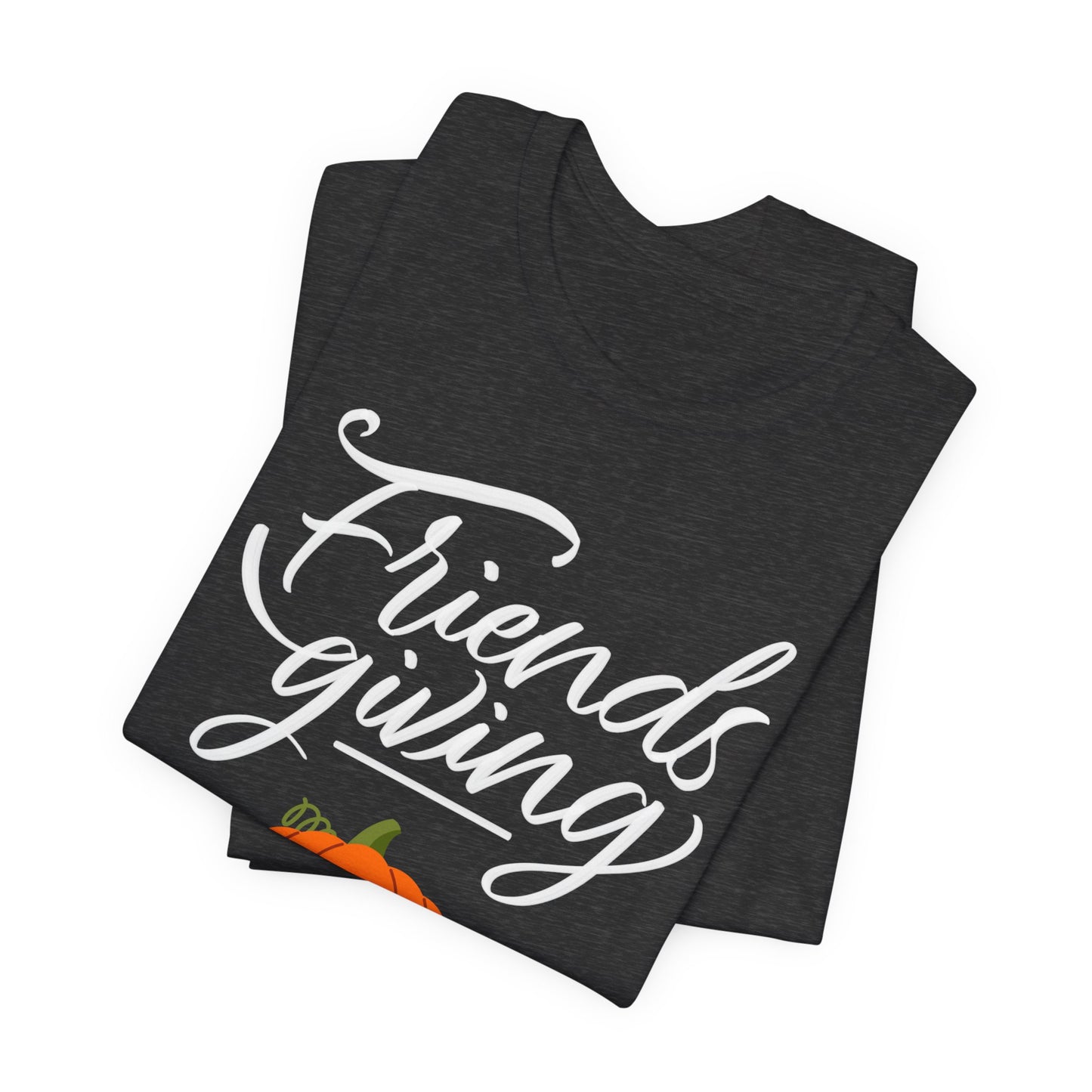 Friendsgiving 2024 Thanksgiving Short Sleeve Tee - Unisex Jersey Shirt, Friendsgiving Tee, Thanksgiving T-Shirt, Holiday Shirt, Family