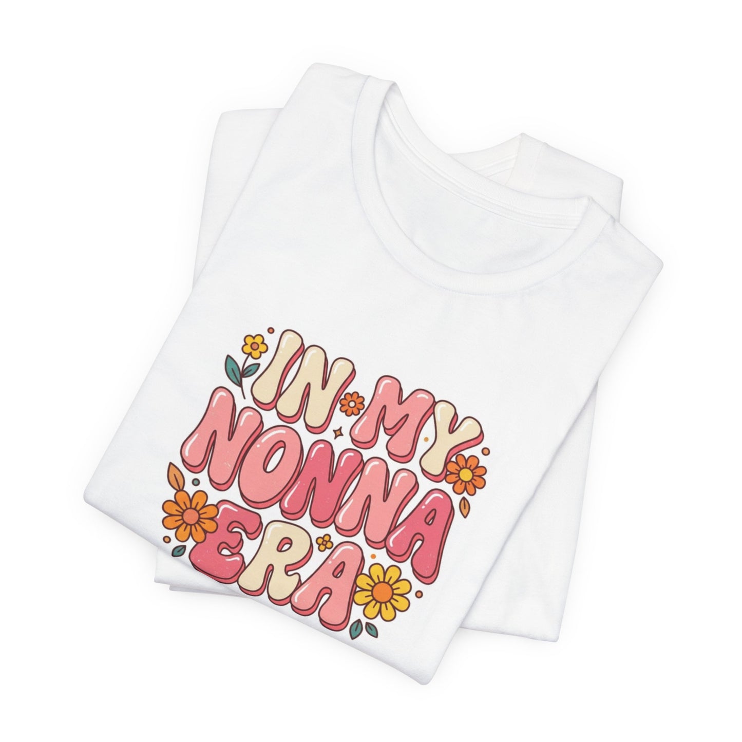 T-Shirt — "In My Nonna Era" Retro Floral Italian Grandma Tee