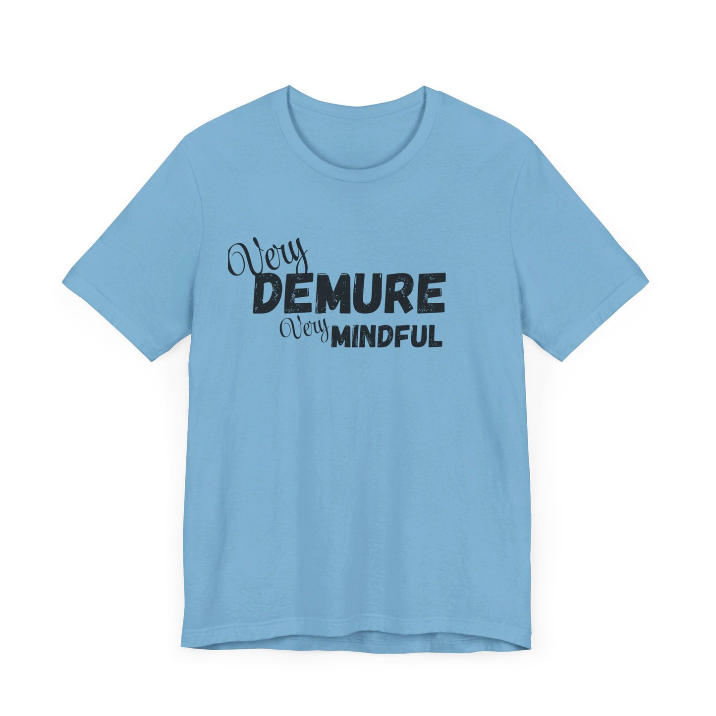 Very demure very mindful cutesy Short Sleeve Tee, tik tok trend shirt, perfect for back to school teen birthdays and Christmas