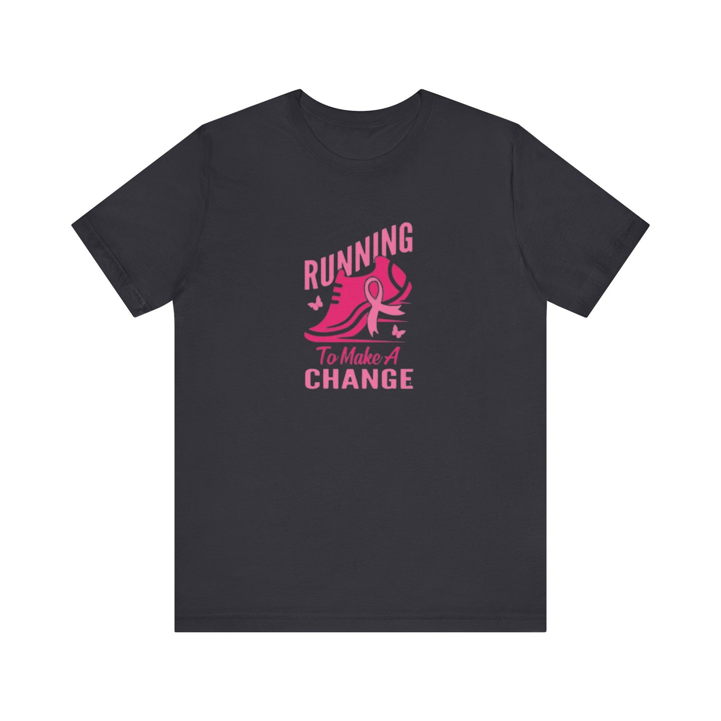 Breast cancer awareness running Unisex Jersey Short Sleeve Tee, breast cancer awareness for runners shirt