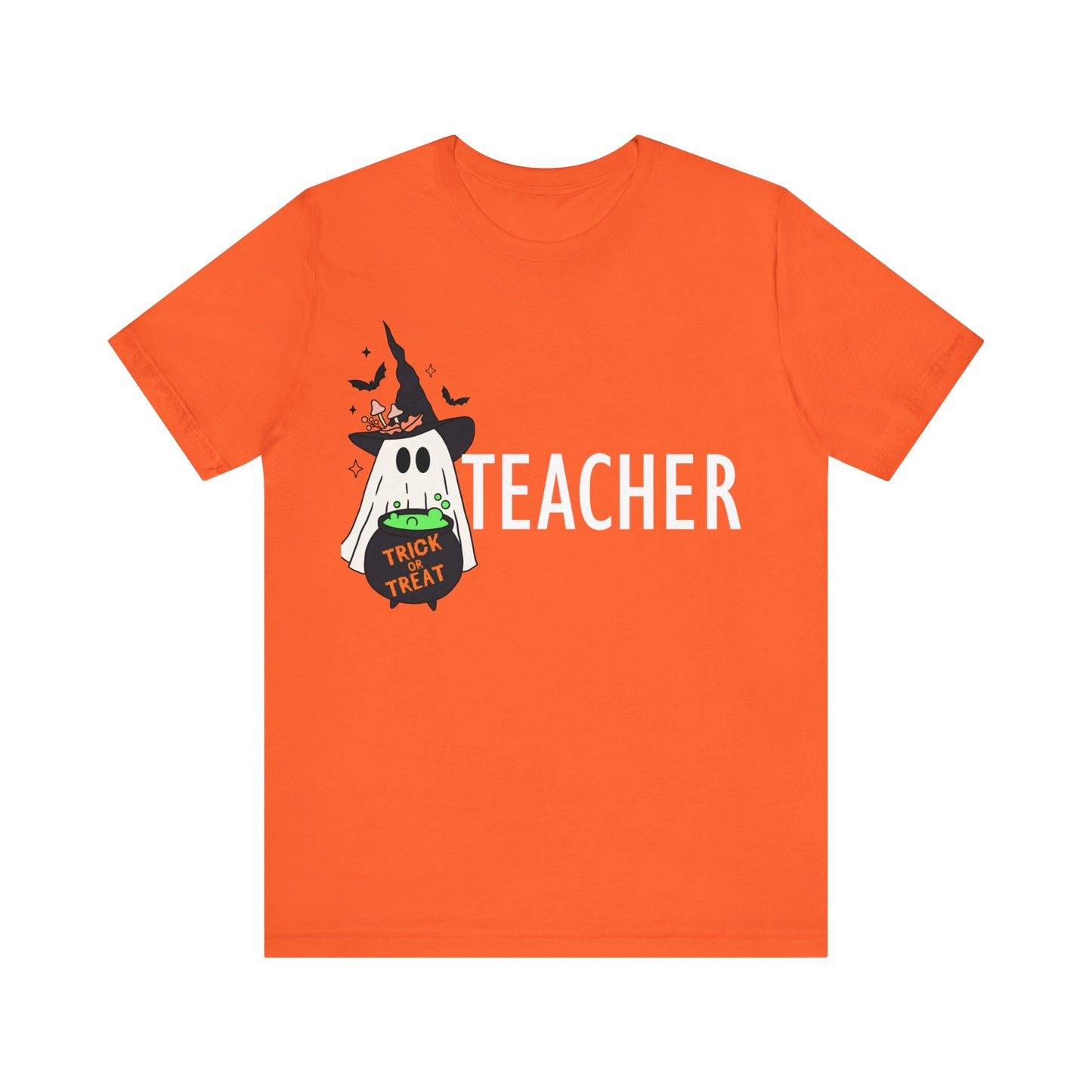 Teachers spooky  Jersey Short Sleeve Tee, I teach cutest pumpkins in the patch shirt for teacher, Halloween shirts. Men and women teacher shirts