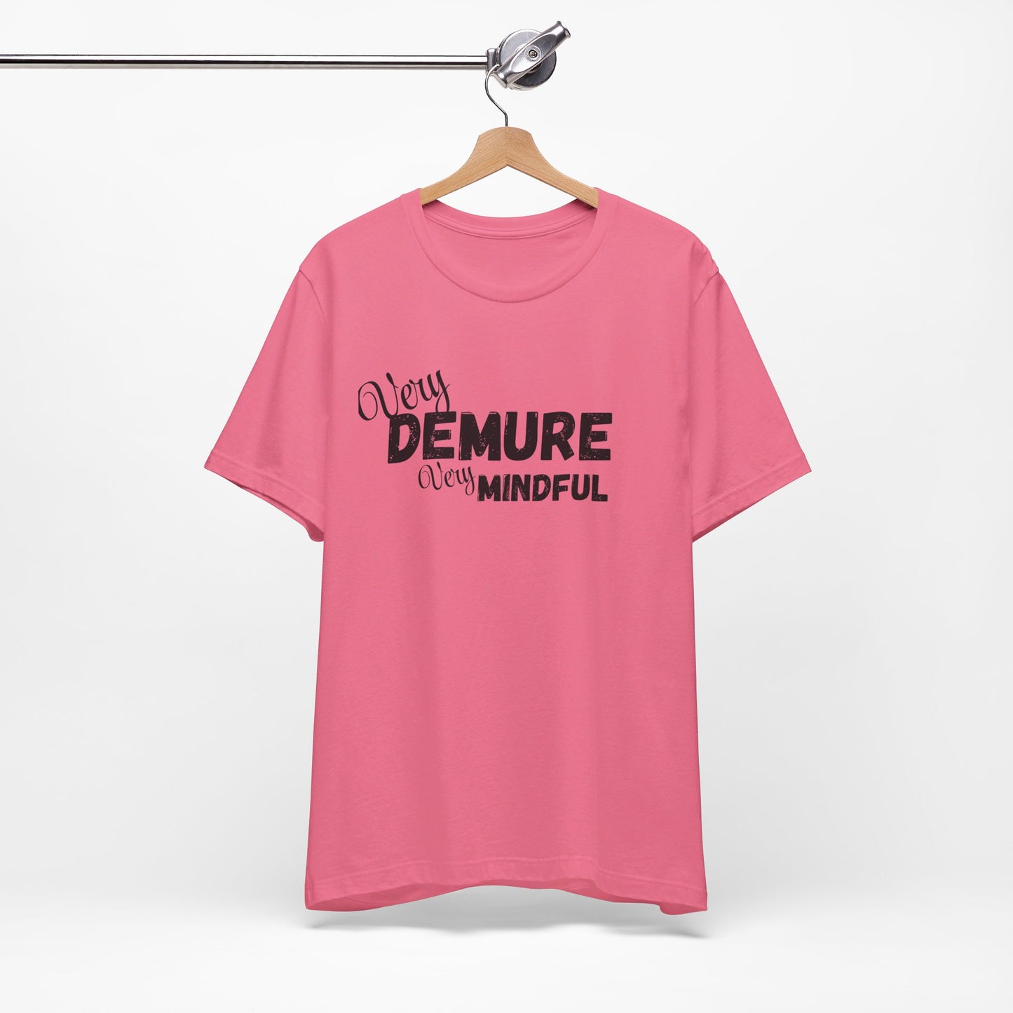 Very demure very mindful cutesy Short Sleeve Tee, tik tok trend shirt, perfect for back to school teen birthdays and Christmas