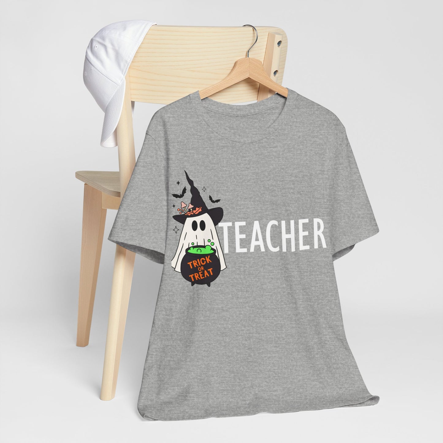 Teachers spooky  Jersey Short Sleeve Tee, I teach cutest pumpkins in the patch shirt for teacher, Halloween shirts. Men and women teacher shirts