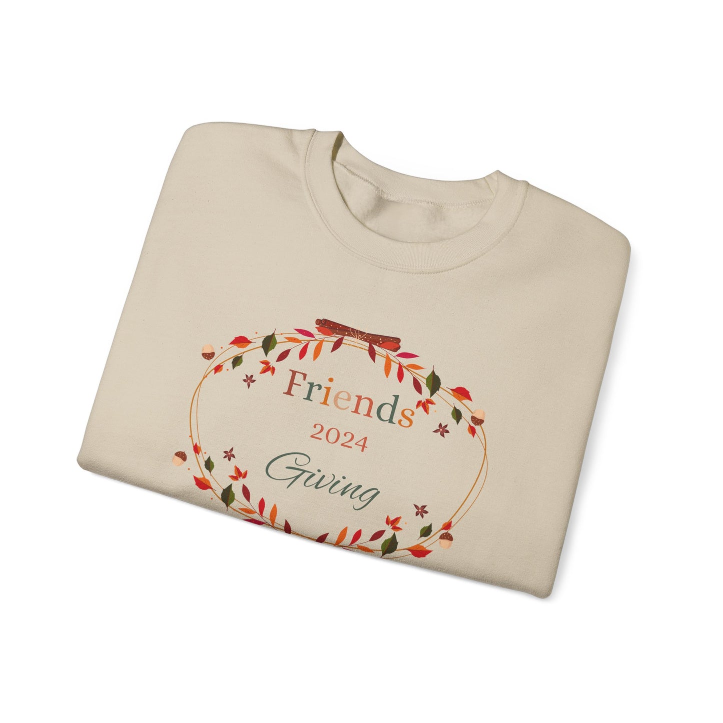 Friendsgiving 2024 Sweatshirt, Thanksgiving Crewneck ,Fall Feast Pullover, Holiday Gathering Sweater, Autumn Celebration Top