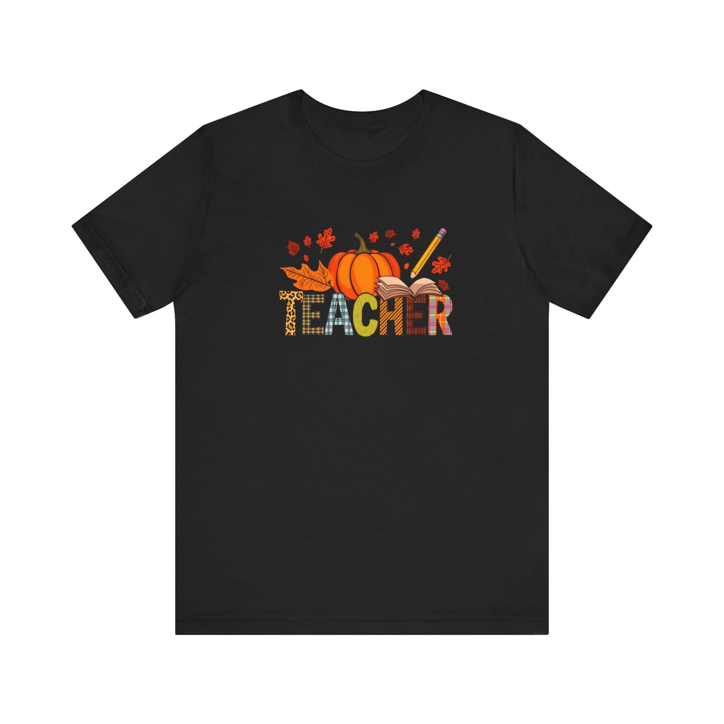 Autumn Teacher Tee - Perfect for Fall Celebrations, Teacher Appreciation, Classroom Spirit, Halloween & Thanksgiving, Gift for Educators